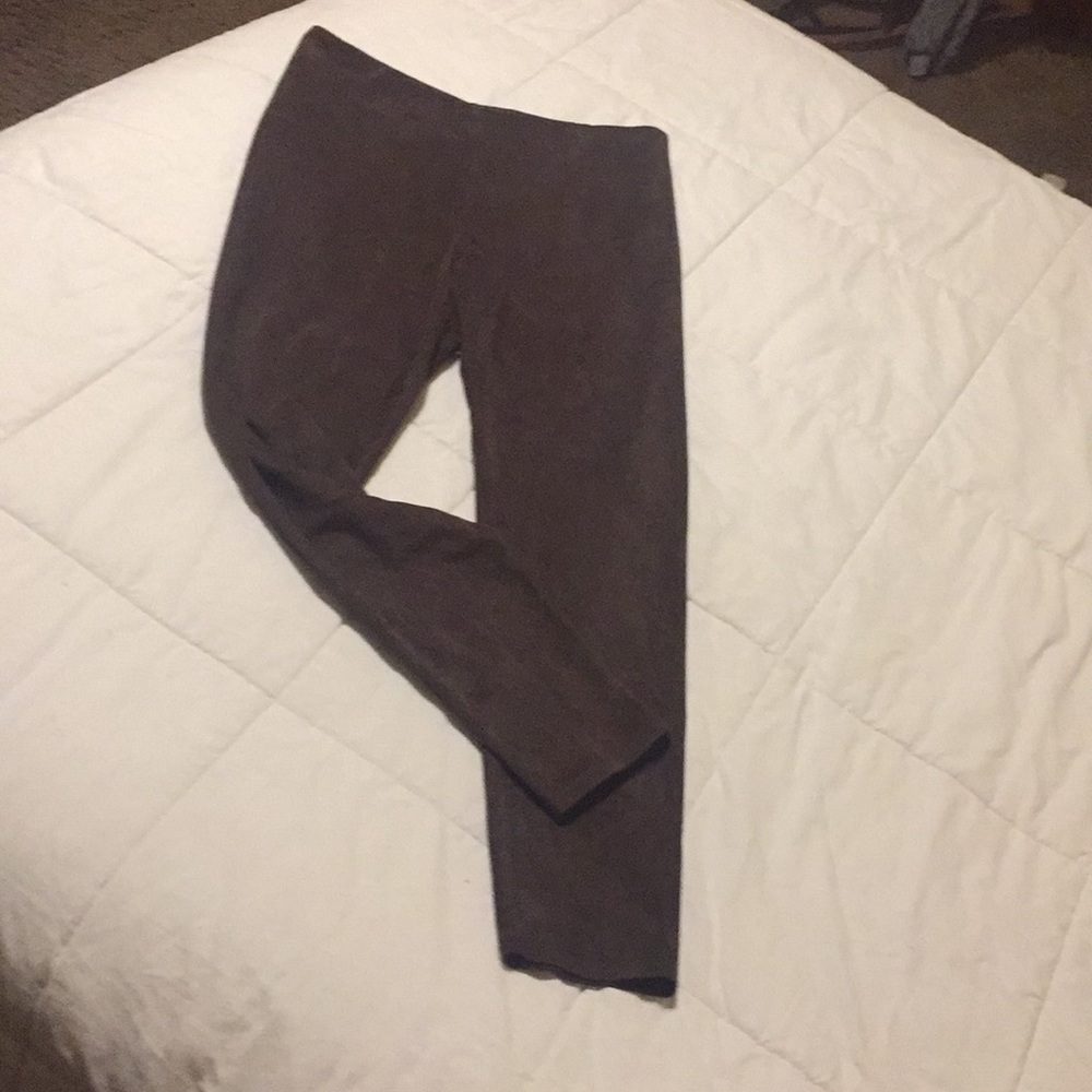 Lysse faux suede leggings. NWT sz L bourbon. Vegan